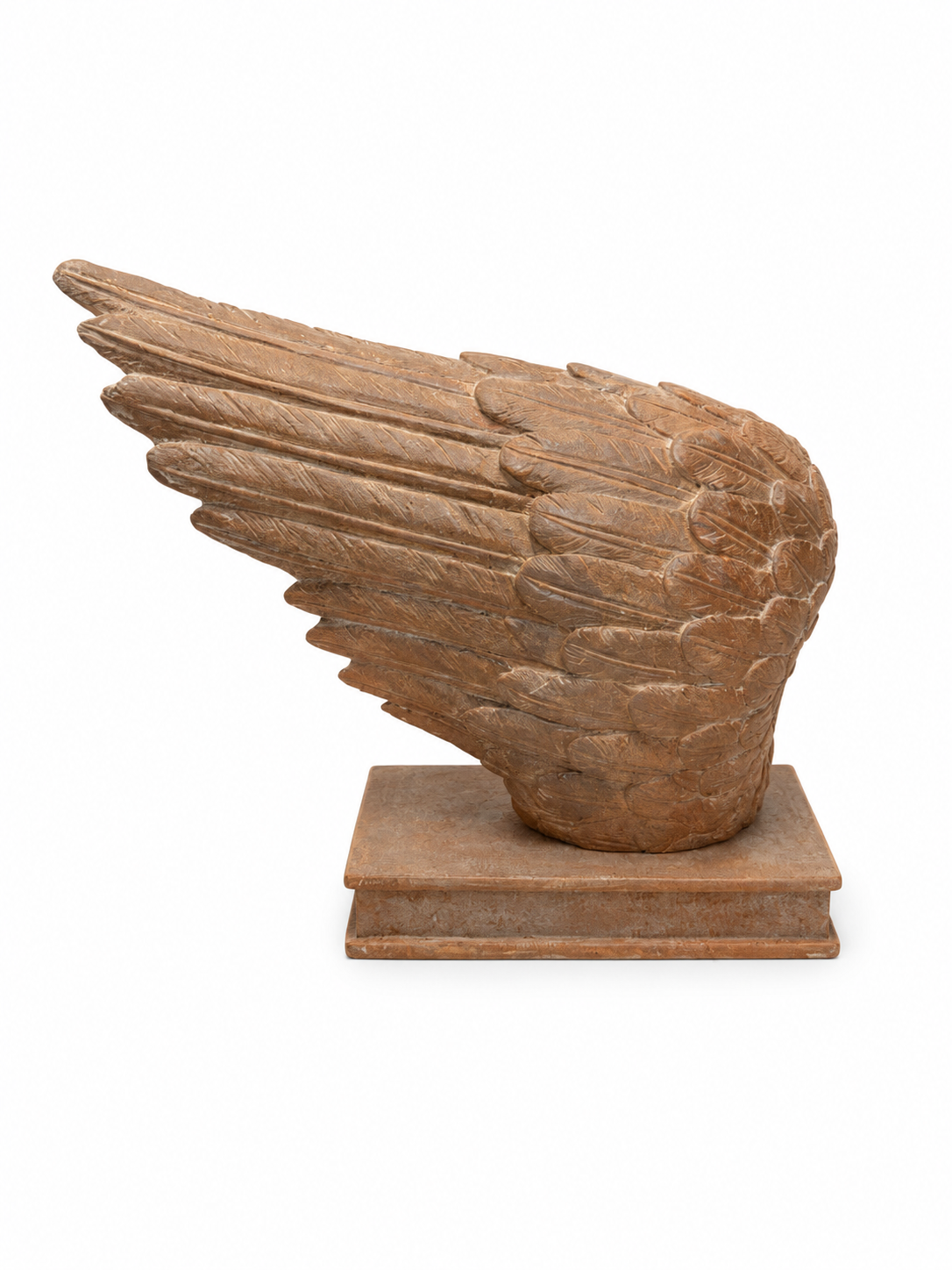Rustic Wooden Angel Wing Sculpture