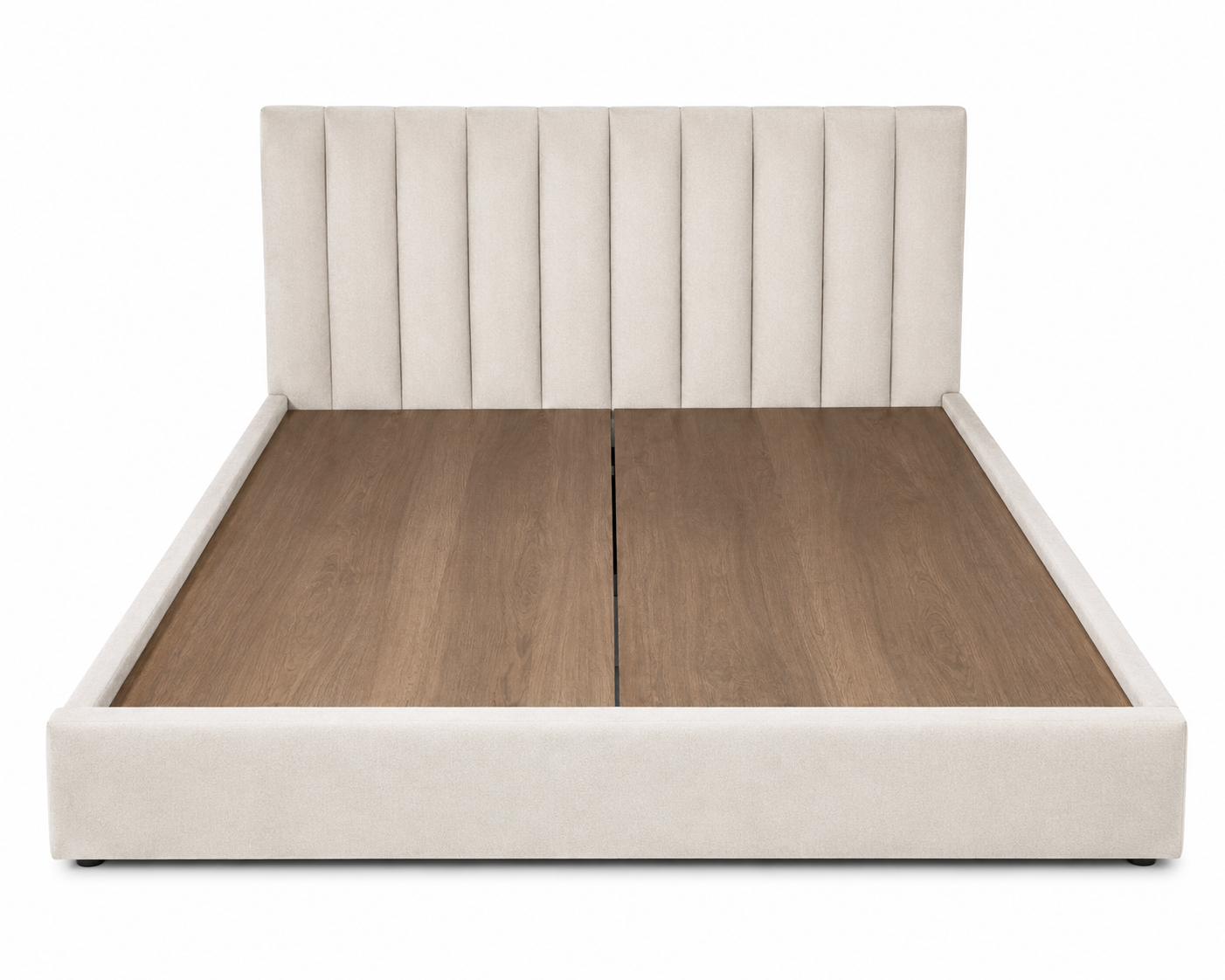 Padded Headboard Upholstered Queen Bedframe