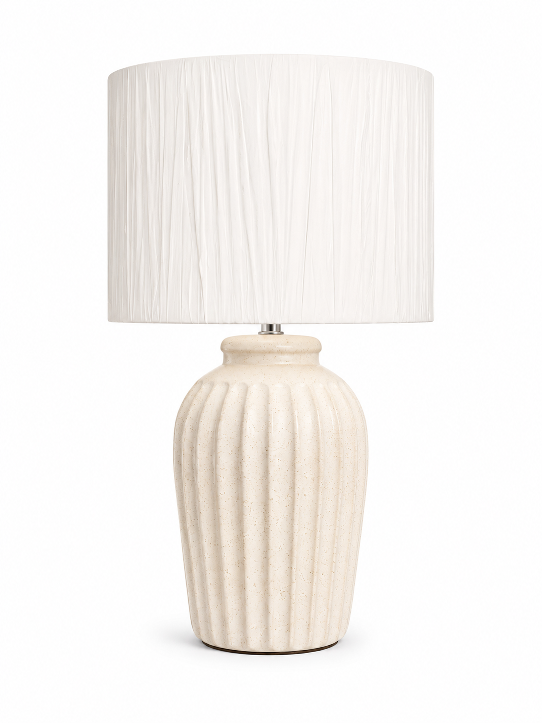 Ribbed Ceramic Table Lamp