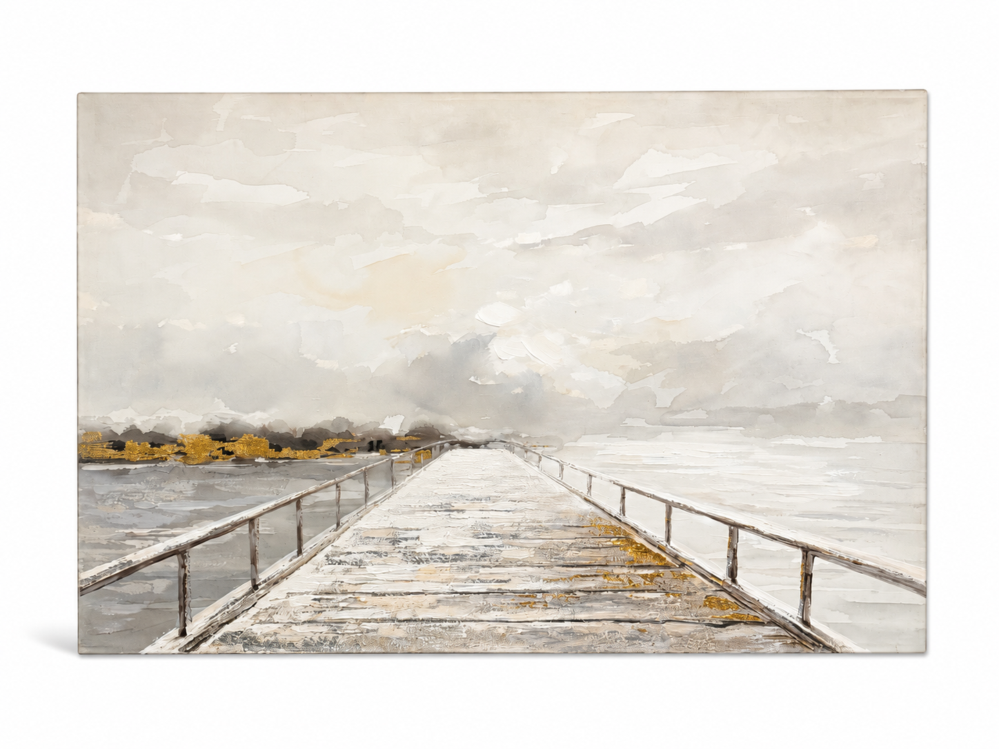 Golden Horizon Pier Wall Art