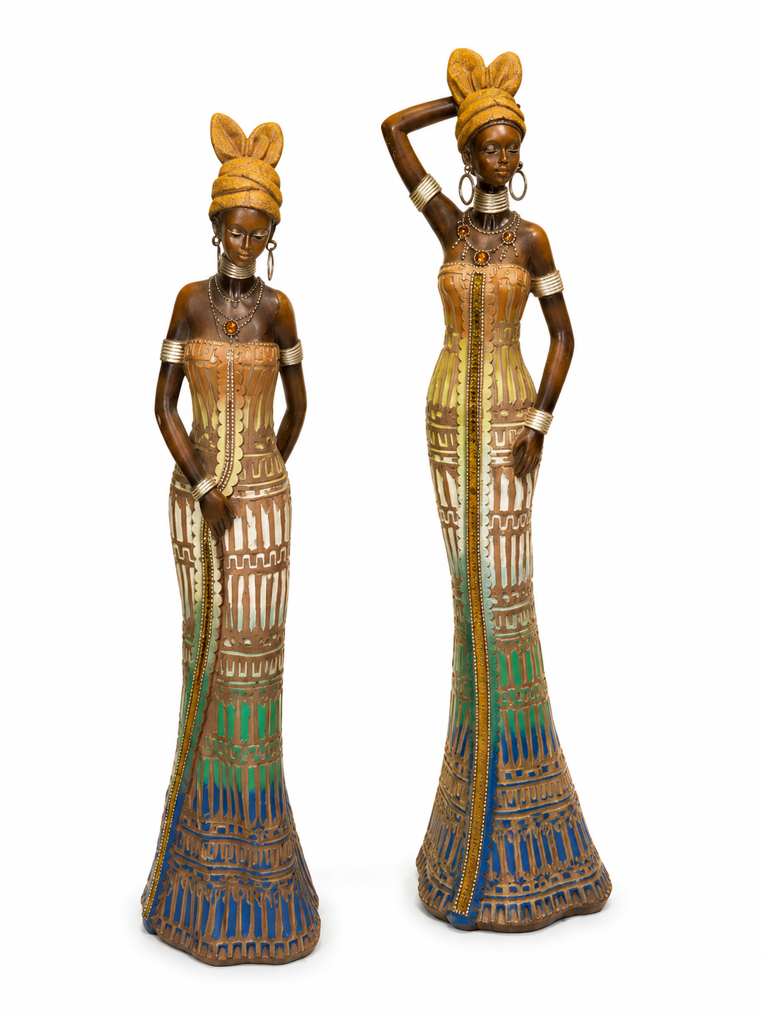 African Tribal Women Figurine Set
