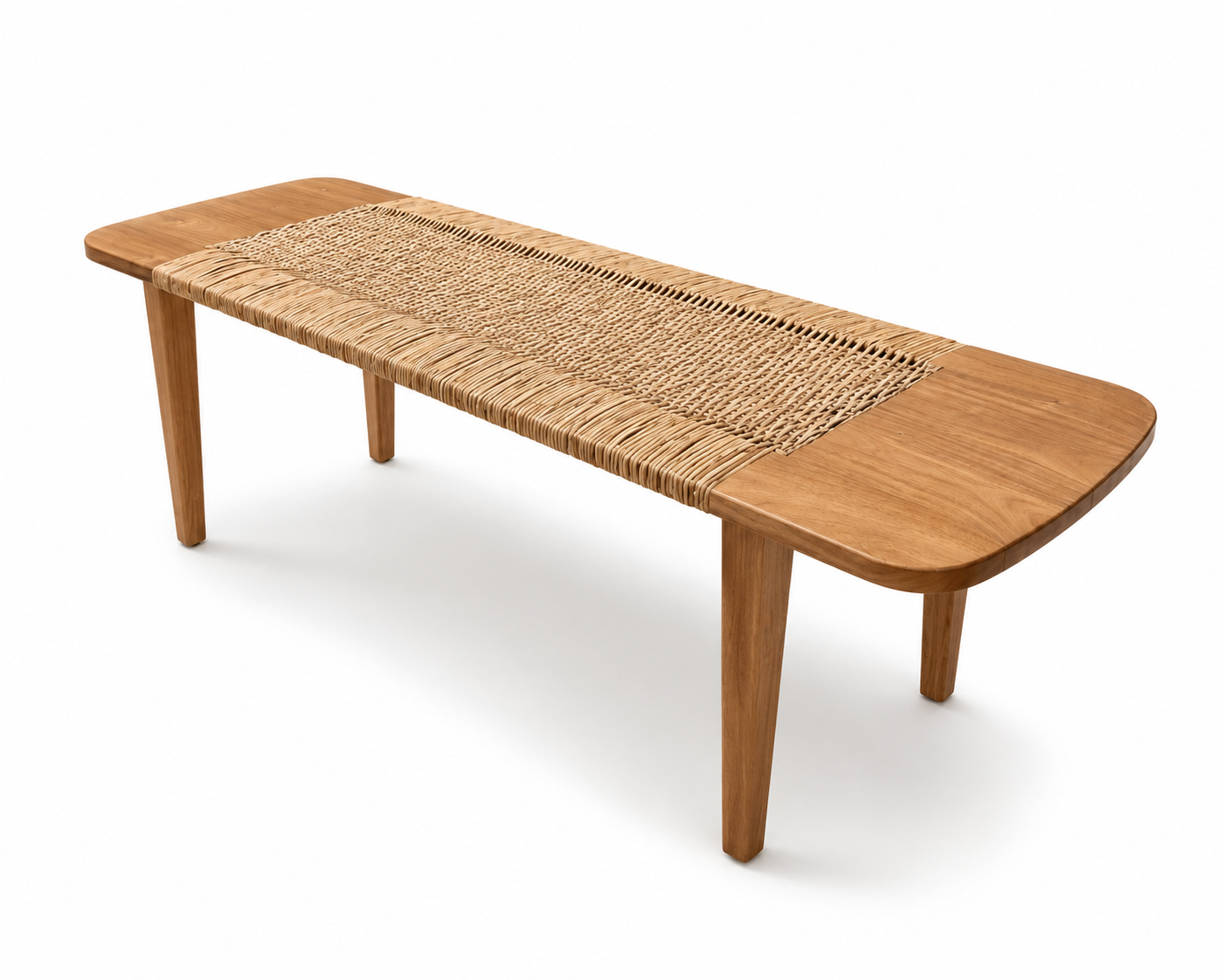 Lampakanay Woven Wooden Bench