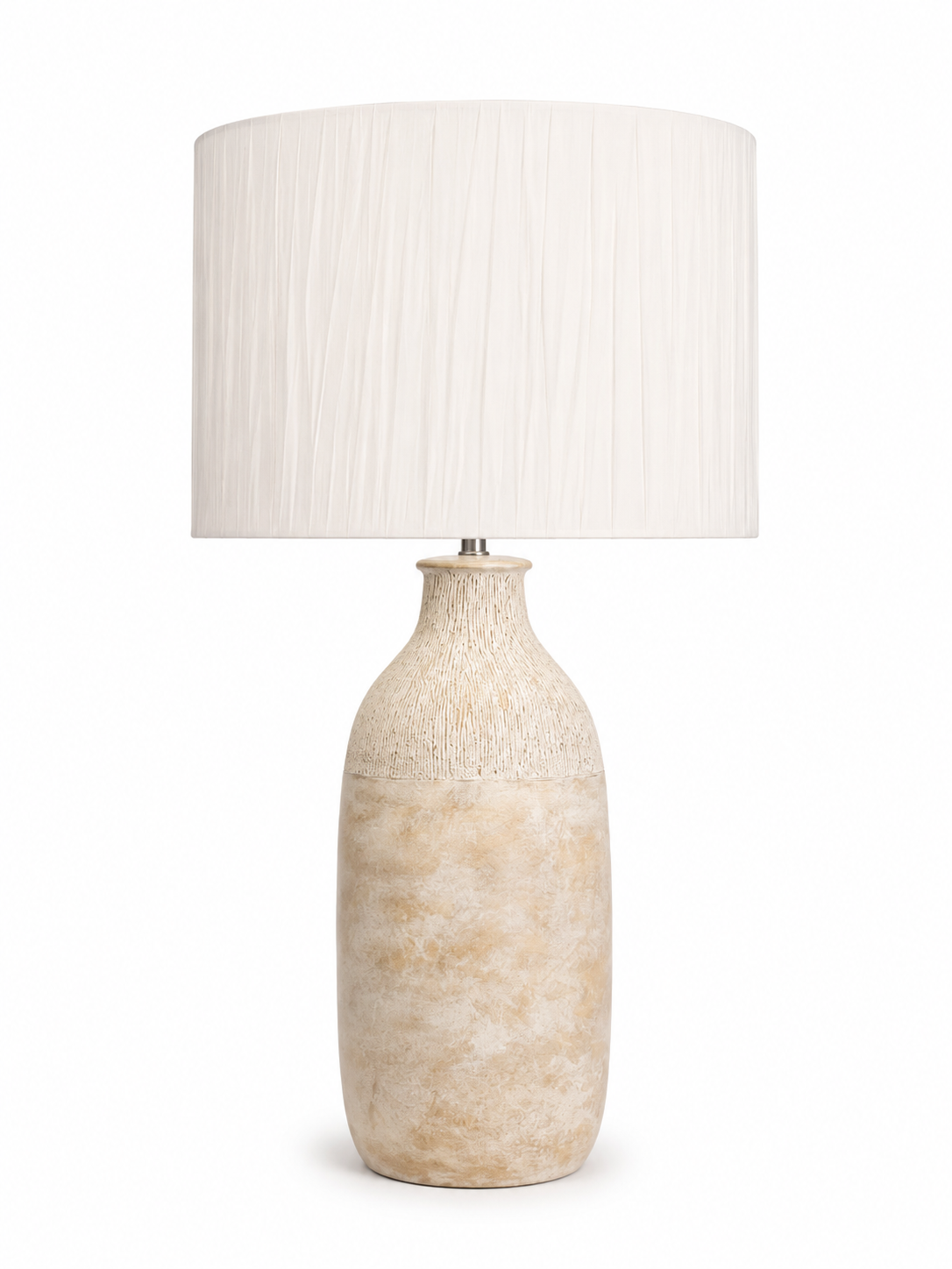Textured Ceramic Bottle Table Lamp