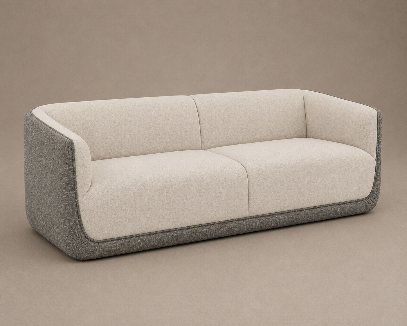 Low-Profile Three-Seater Sofa