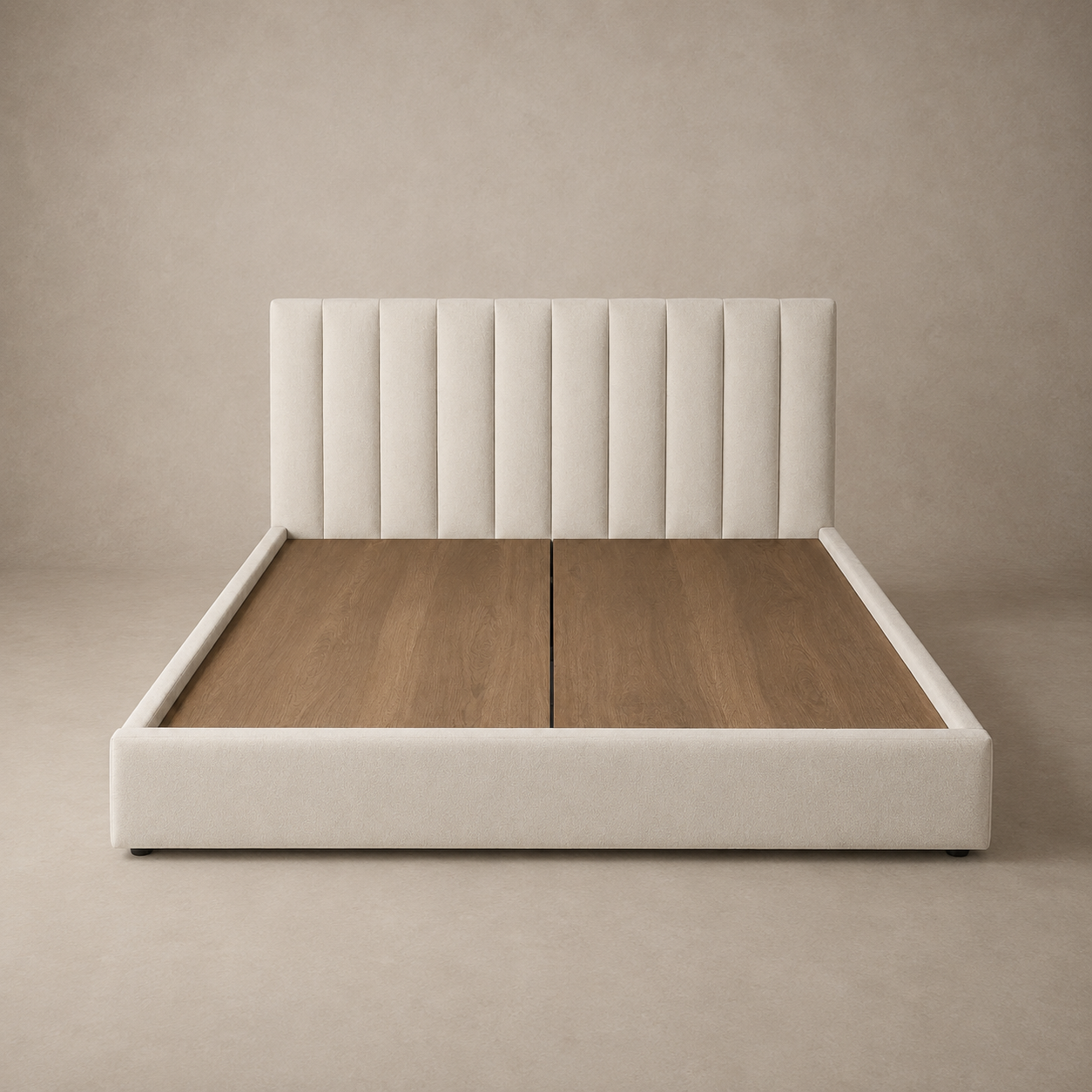 Padded Headboard Upholstered Queen Bedframe