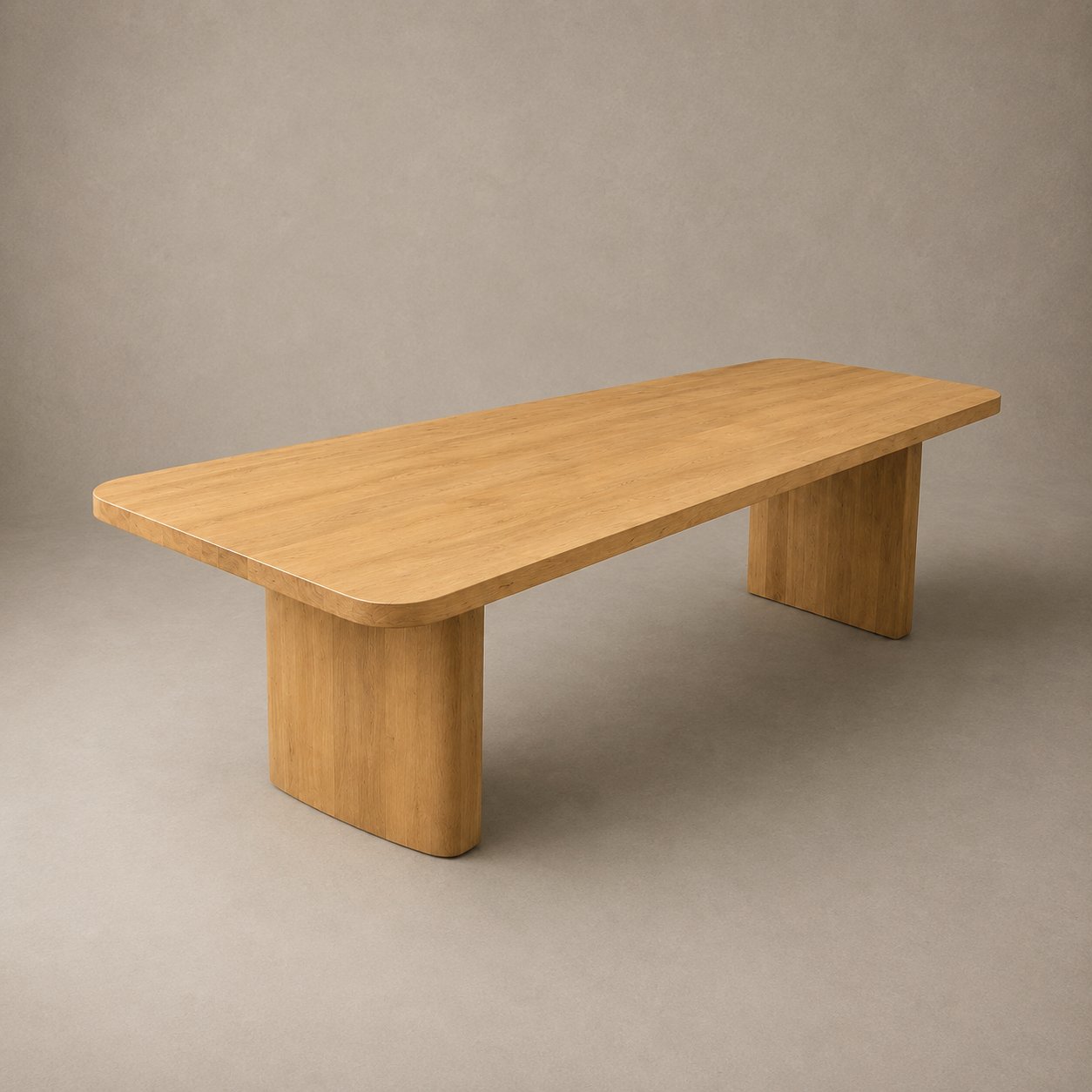 Solid Wood Rectangular 8-Seater Dining Table