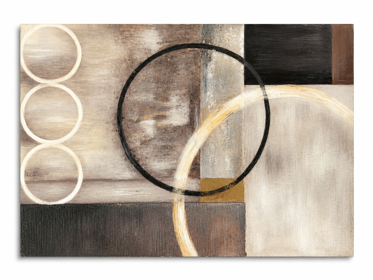 Abstract Geometric Circles Wall Art