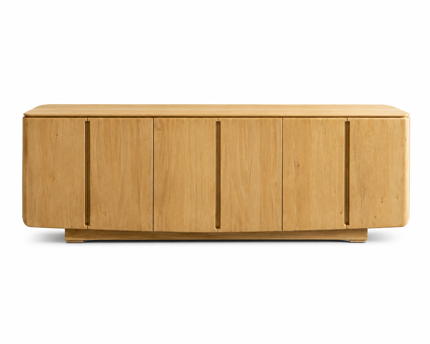 Half-Moon Wooden Console Cabinet