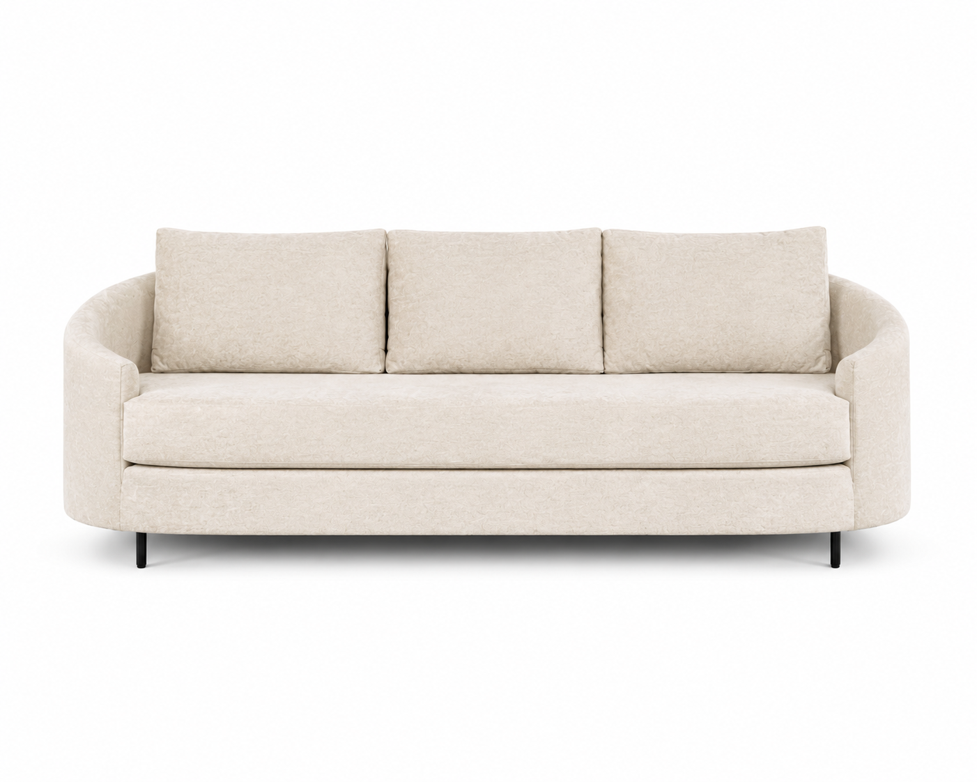 Kidney-Shaped Three-Seater Sofa