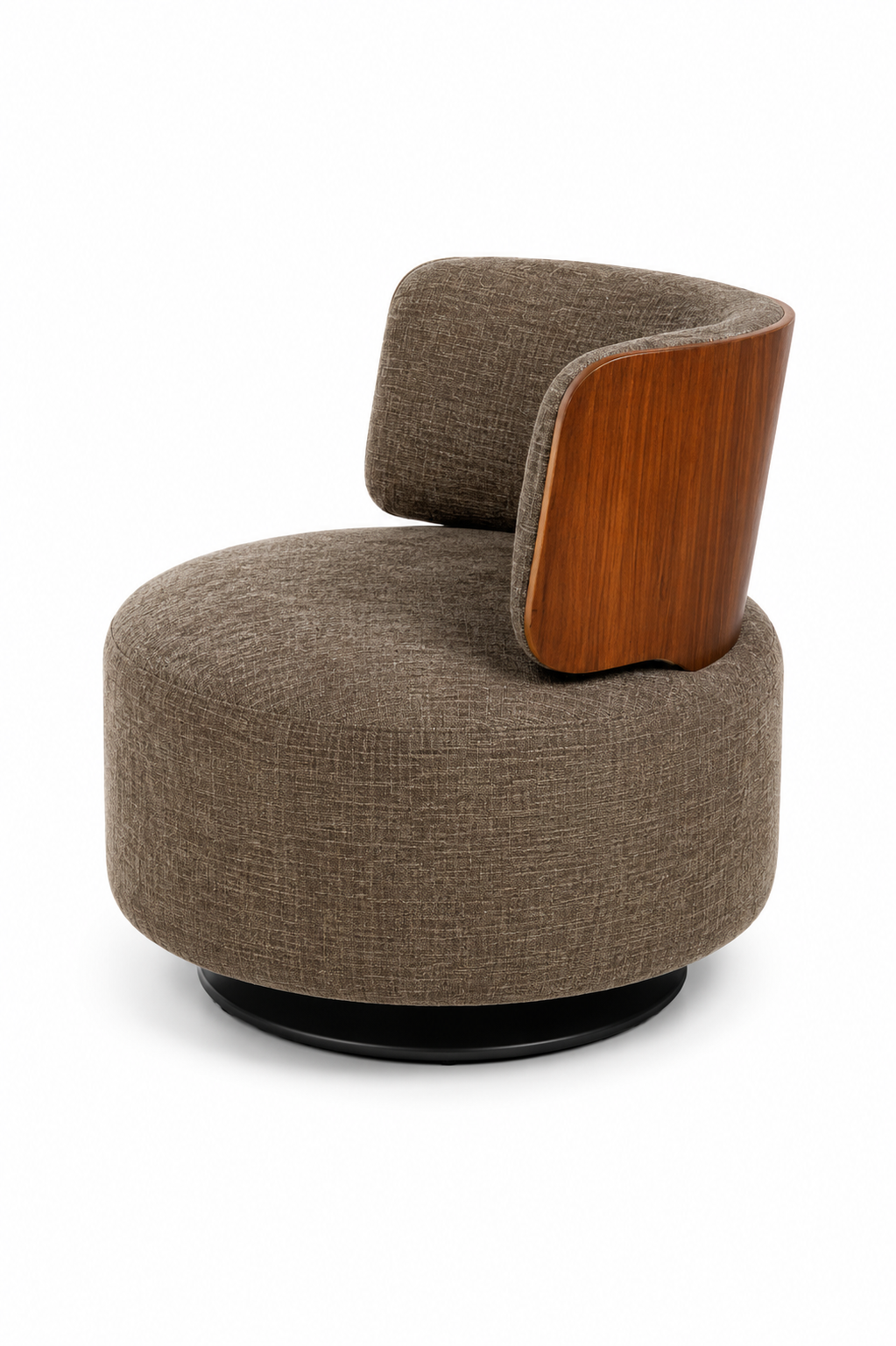 Rounded Swivel Accent Chair